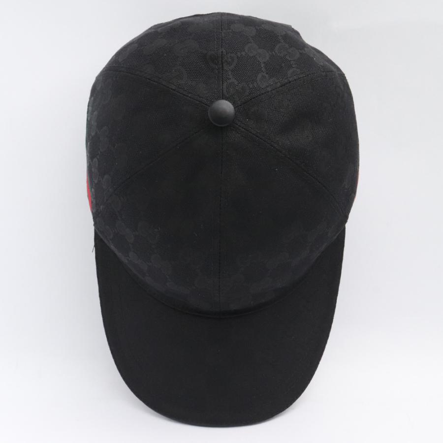 GUCCI グッチ ベースボールキャップ Lサイズ 黒 ブラック