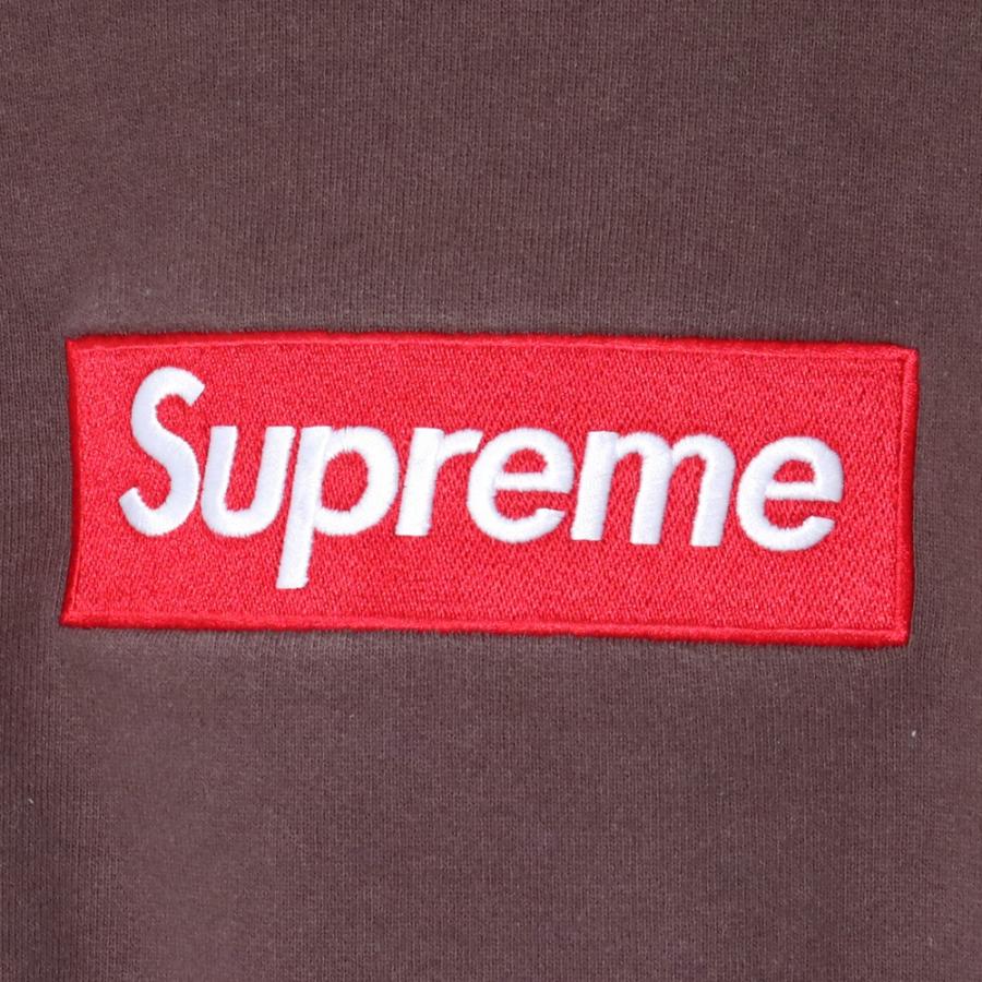 SUPREME Box Logo Crewneck Sweatshirt Mサイズ ブラウン シュプリーム