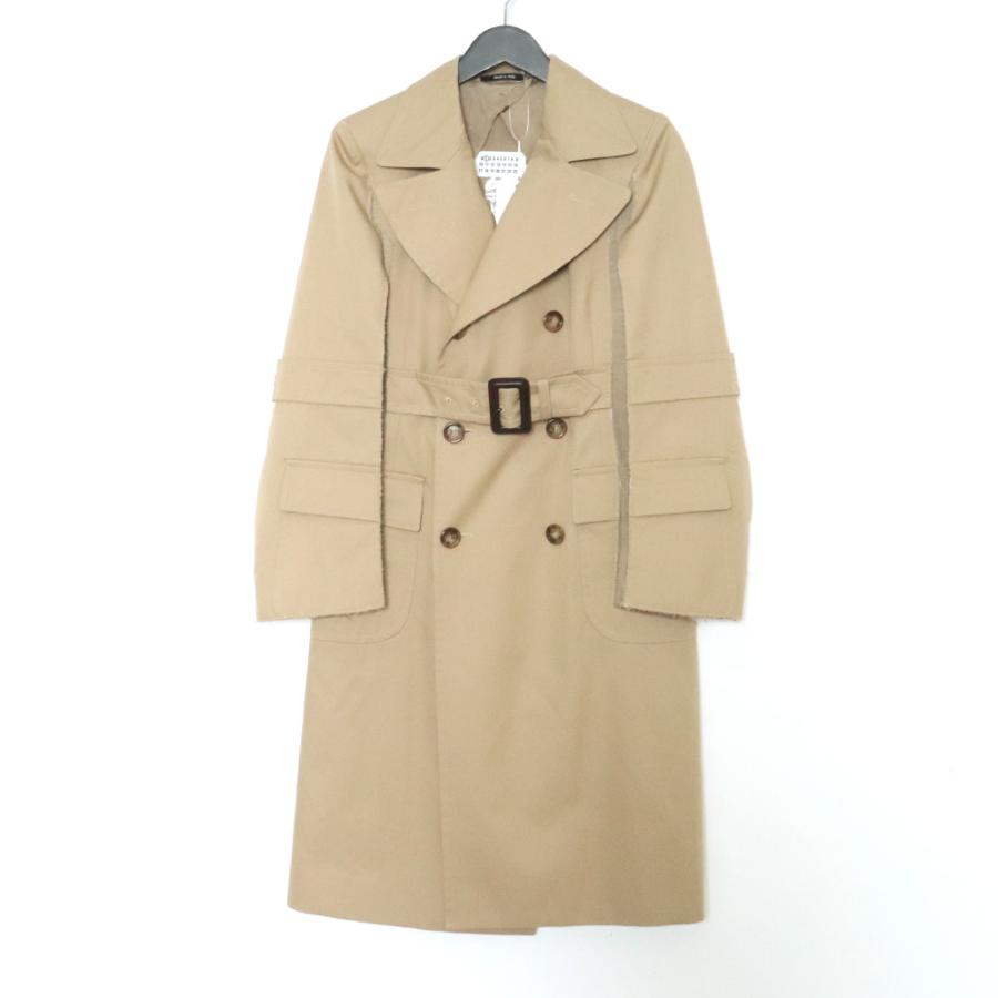 MAISON MARGIELA 22SS 再構築 切り替え トレンチコート ベージュ MAISON MARGIELA 22SS 再構築 切り替え トレンチコート ベージュ