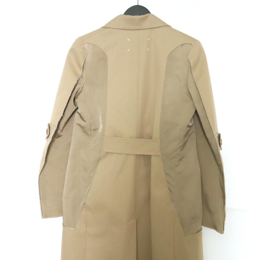 MAISON MARGIELA 22SS 再構築 切り替え トレンチコート ベージュ MAISON MARGIELA 22SS 再構築 切り替え トレンチコート ベージュ