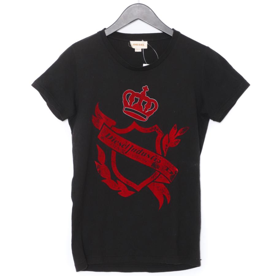 DIESEL ブラック Tシャツ ロゴ刺繍 DIESEL ブラック Tシャツ ロゴ刺繍 - メルカリ