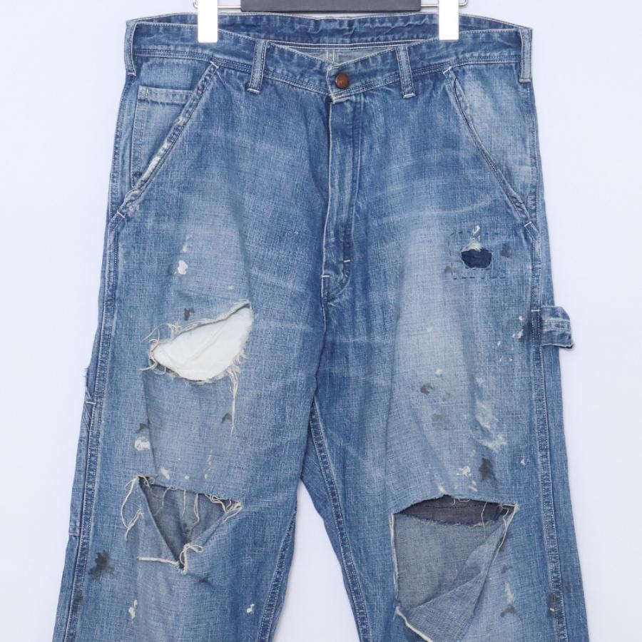 SAINT MICHAEL DENIM PANTS PAINTER Sサイズ BLUE SM-YS8-0000-051