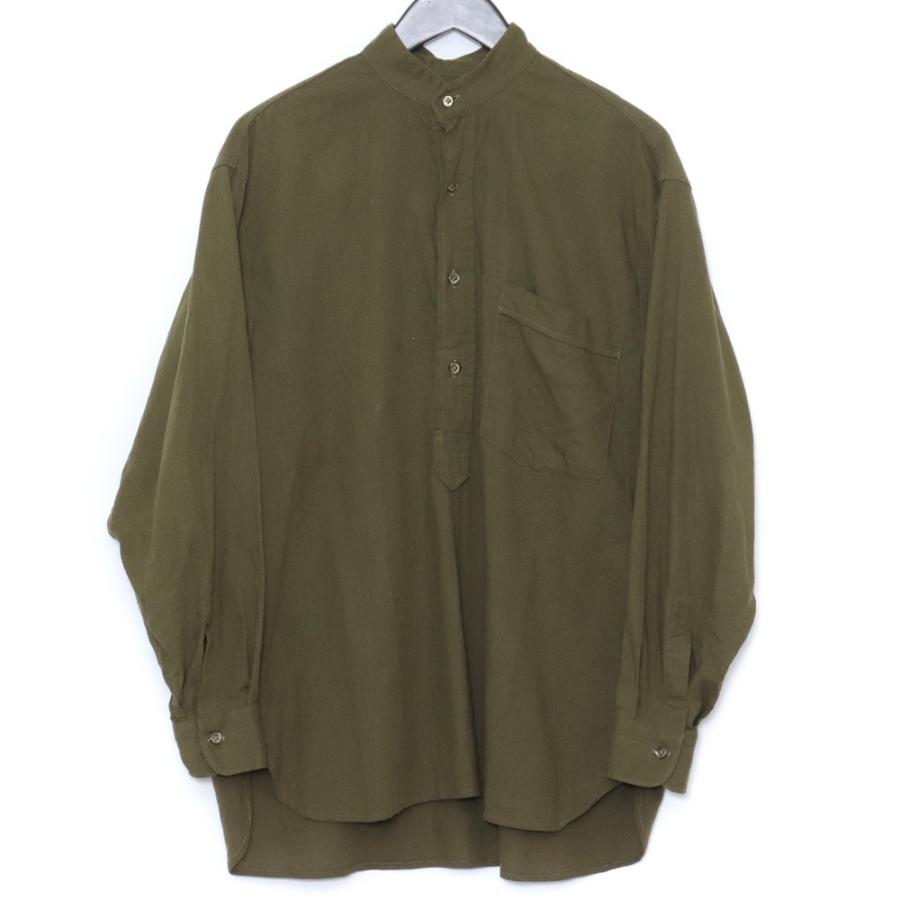 COMOLI ベタシャン プルオーバーシャツ サイズ1 カーキ T01-02010 