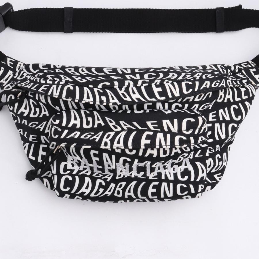 BALENCIAGA ウェーブロゴ ボディバッグ ブラック 533009-1060-W