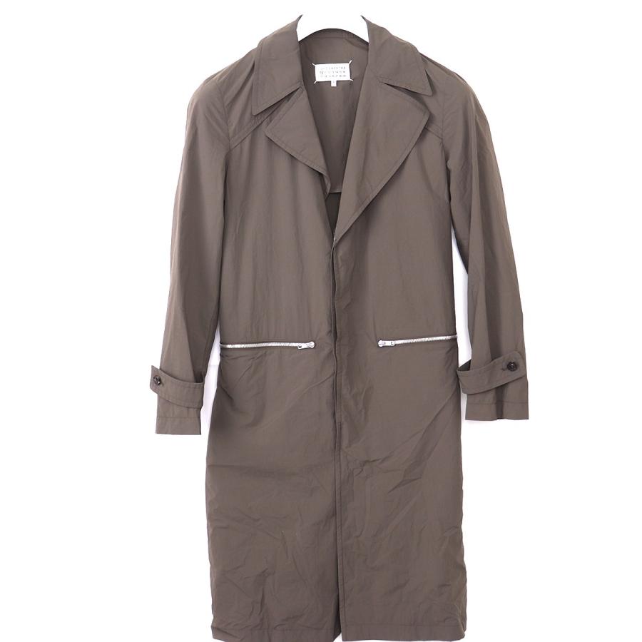 MAISON MARGIELA 20AW リサイクルナイロントレンチコート カーキ 44