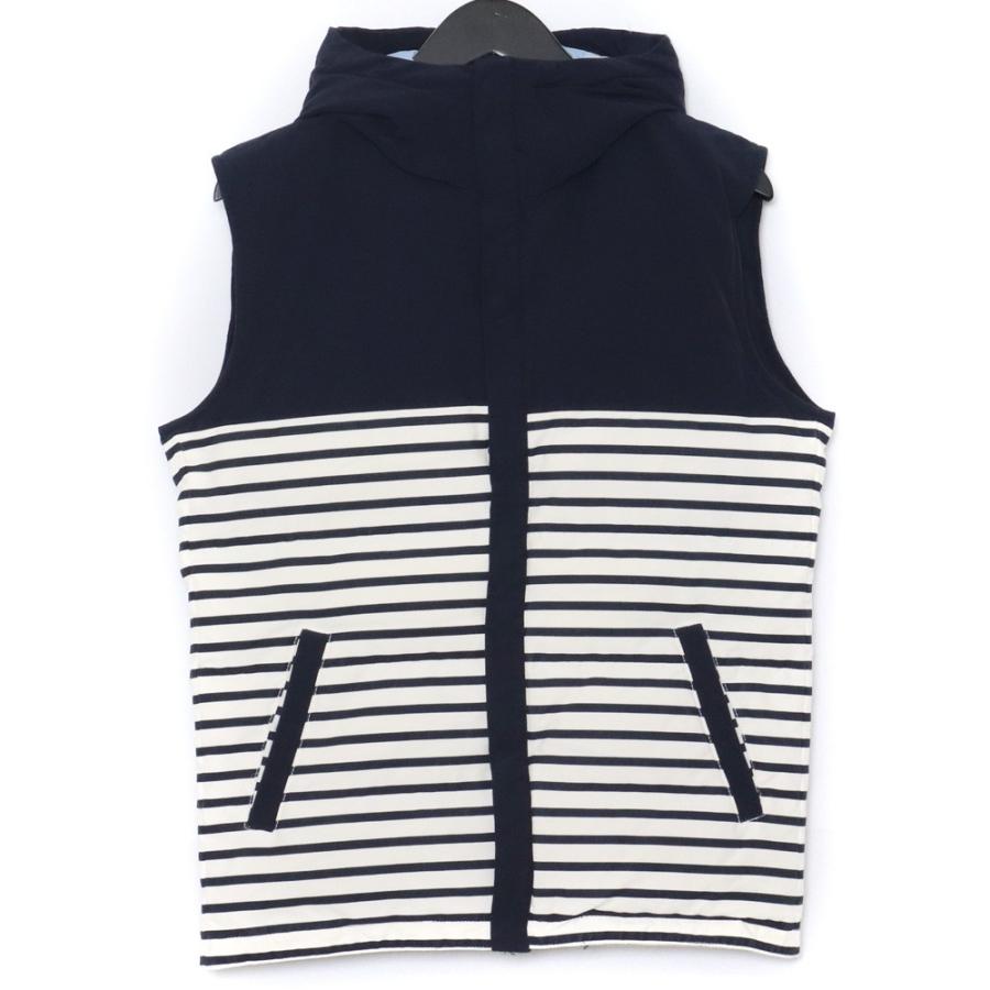 RESOUND CLOTHING 64BORDER DOWN VEST サイズ2 ネイビー RC3-JK-002 リ 