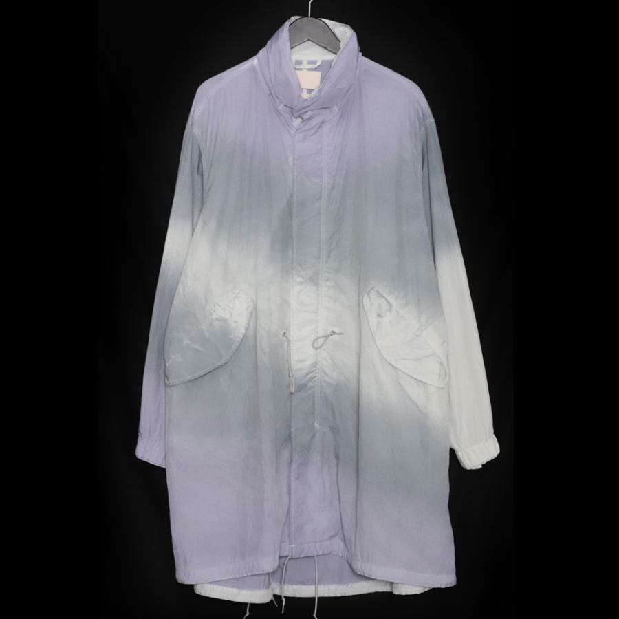 YOKE Spray Printed Nylon Snowparka サイズ2 ブルー YK23SS0462C 