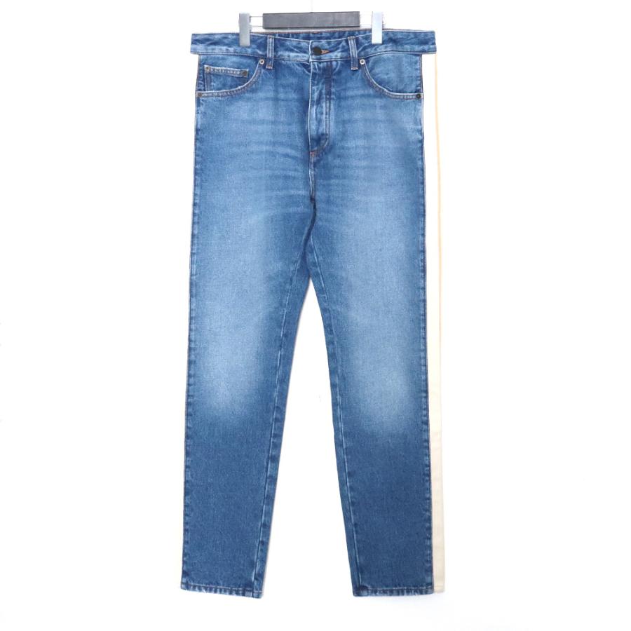 未使用 PALM ANGELS 23SS サイドストライプ ストレートジーンズ サイズ 
