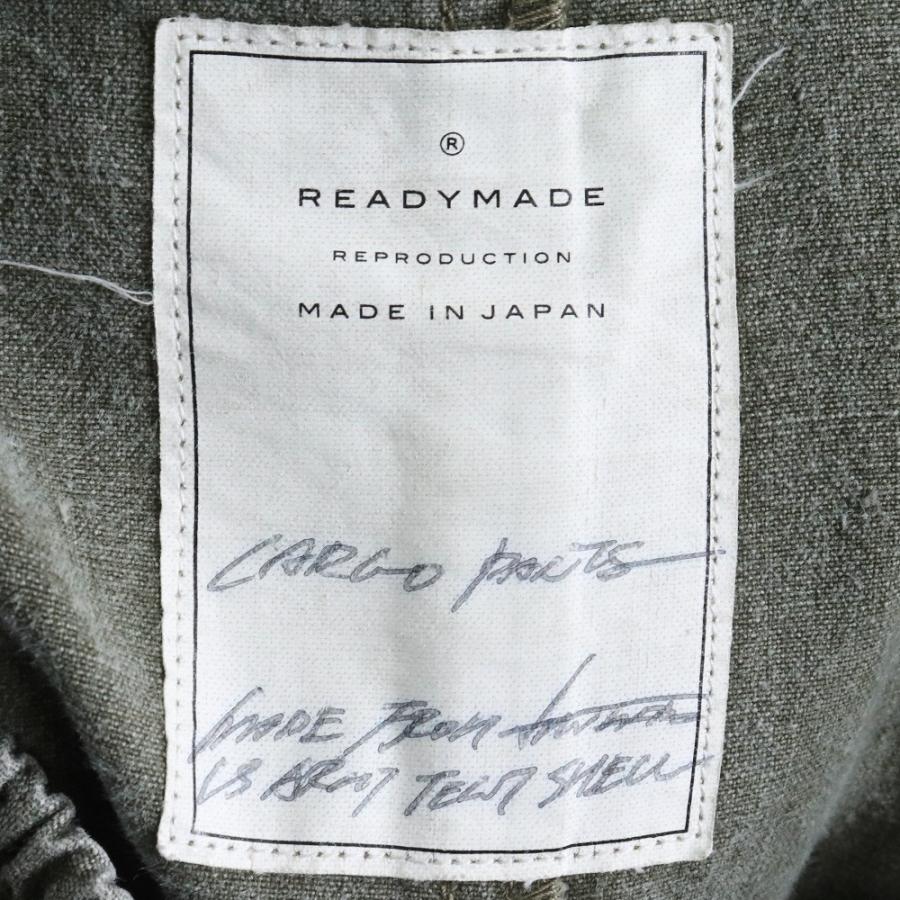 READYMADE サイズ1 RE-CO-KH-00-00-134 カーゴパンツ READYMADE CARGO PANTS サイズ1 カーキ RE-CO-KH-00-00-134 レディ
