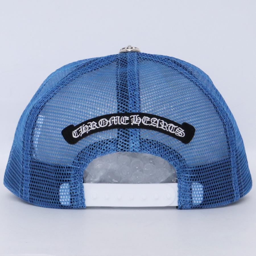 未使用 CHROME HEARTS 3セメタリーメッシュキャップ ブルー クロム