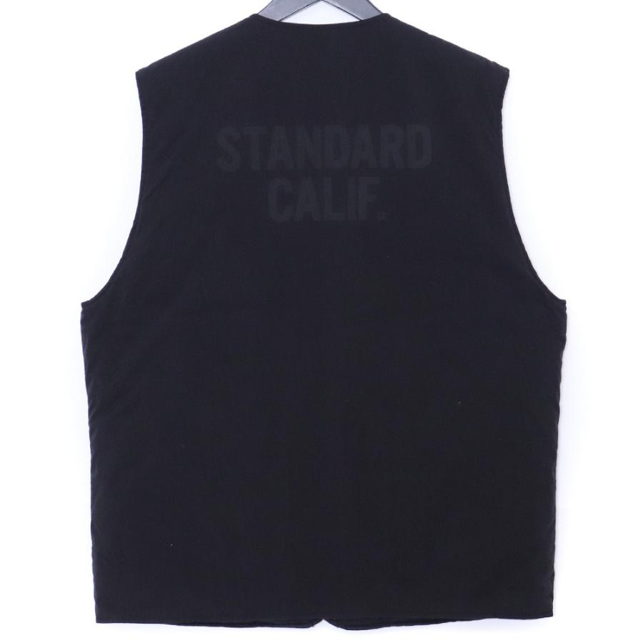STANDARD CALIFORNIA SD Reversible Army Vest Lサイズ ブラック