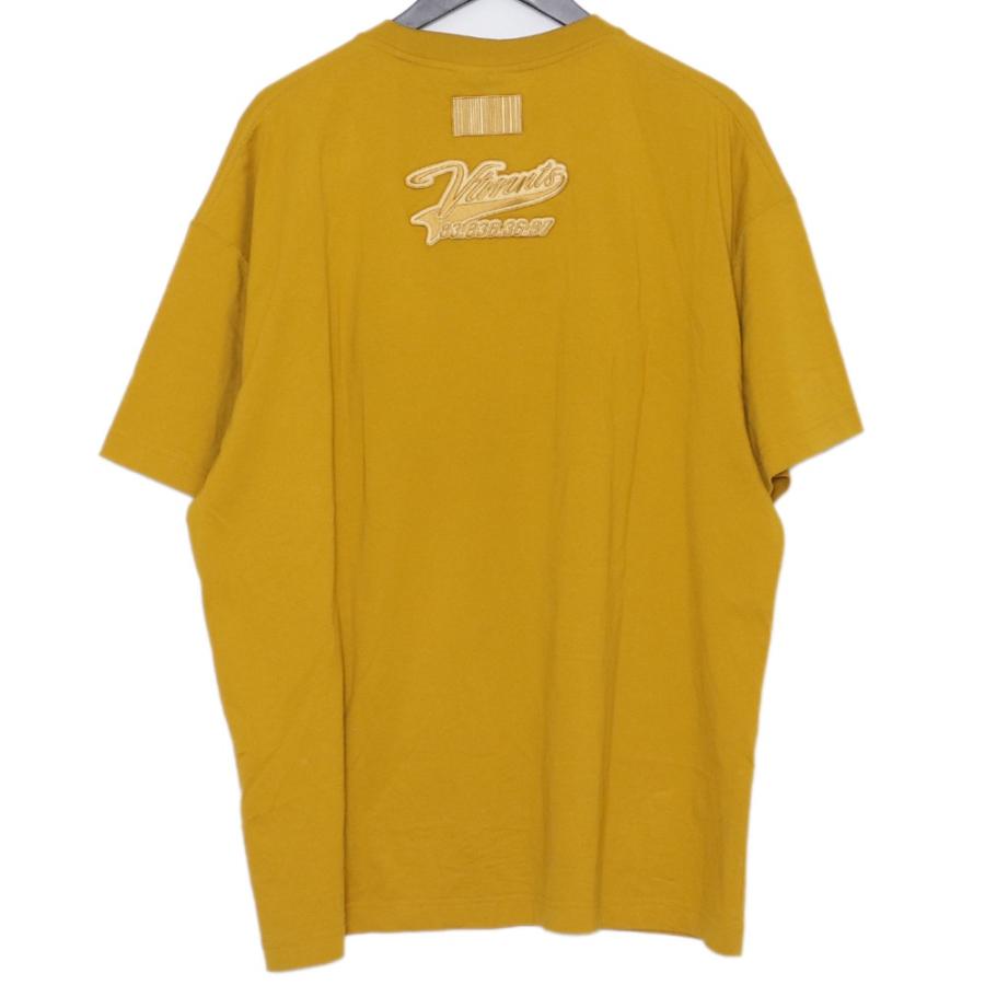 VTMNTS カレッジロゴTシャツ XLサイズ イエロー VL16TR500M ヴェトモン 