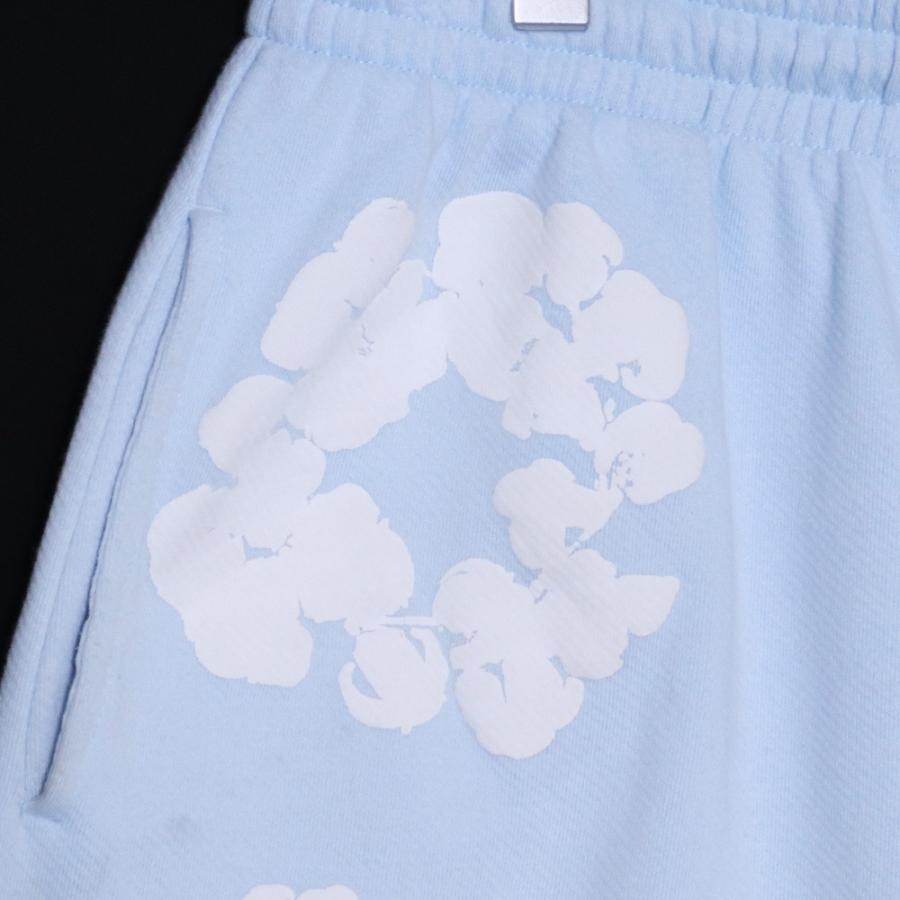 DENIM TEARS コットンリース スウェット ショーツ Lサイズ ブルー