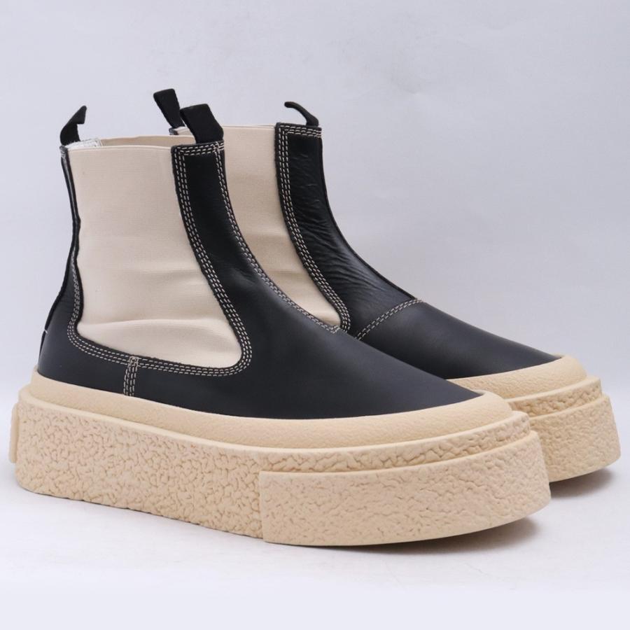 未使用 MM6 MAISON MARGIELA サイドゴアハイカットスニーカー カーフ 