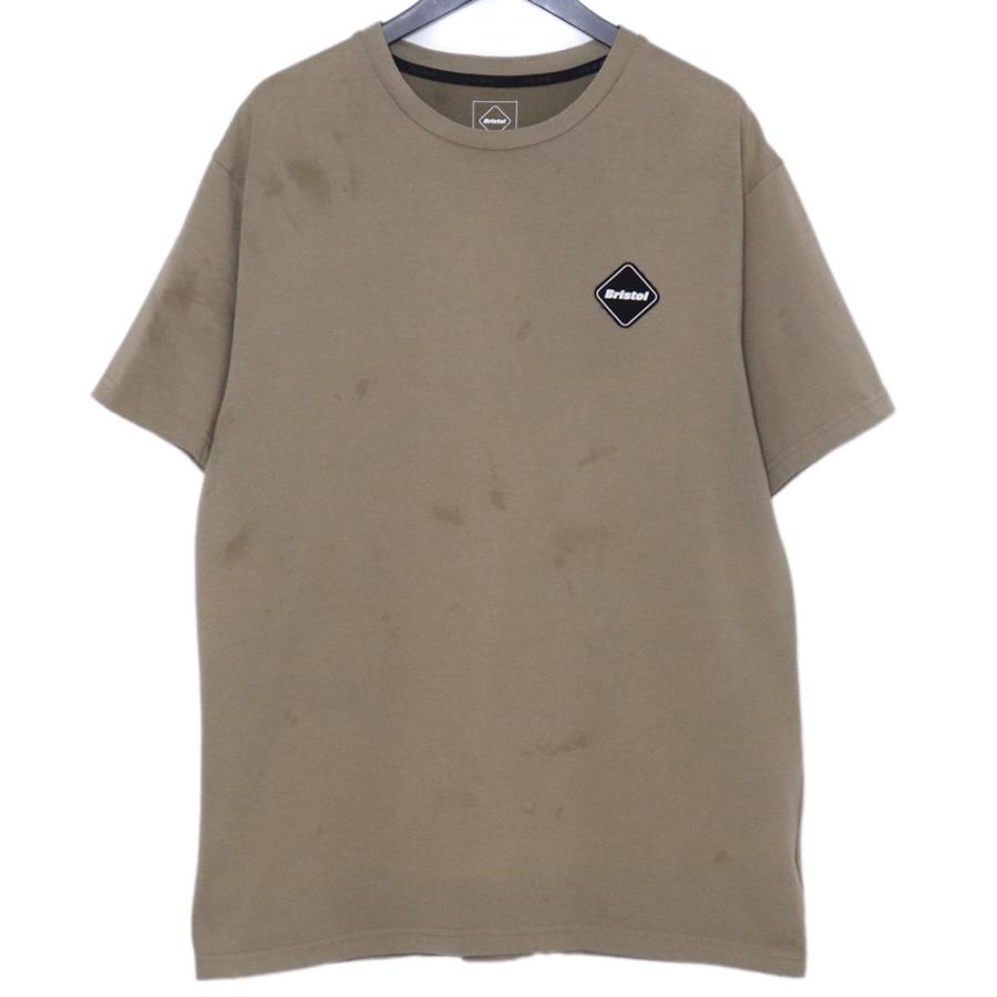F.C. Real Bristol Short Sleeve Emblem  Tシャツ F.C.REAL BRISTOL 50 LETTERED EMBLEM TEE XLサイズ カーキ FCRB
