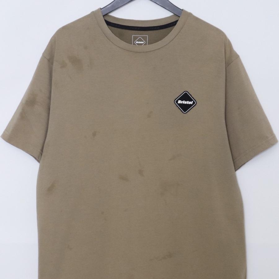 F.C.REAL BRISTOL 50 LETTERED EMBLEM TEE XLサイズ カーキ FCRB