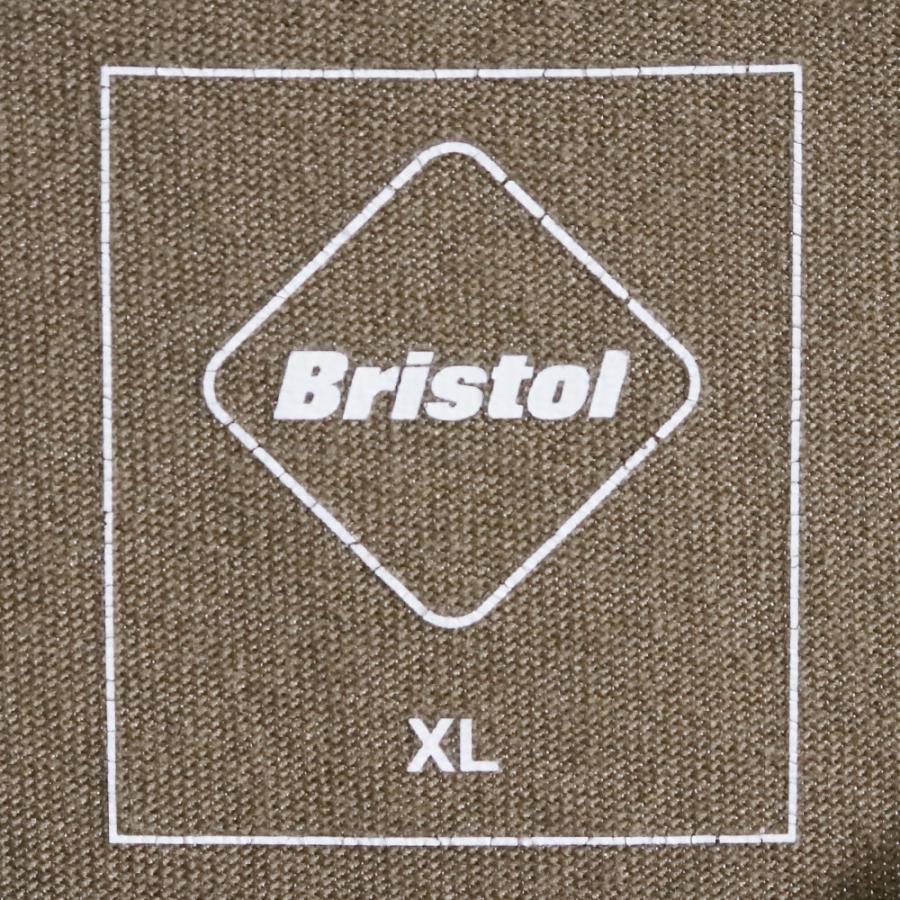 F.C.REAL BRISTOL 50 LETTERED EMBLEM TEE XLサイズ カーキ FCRB