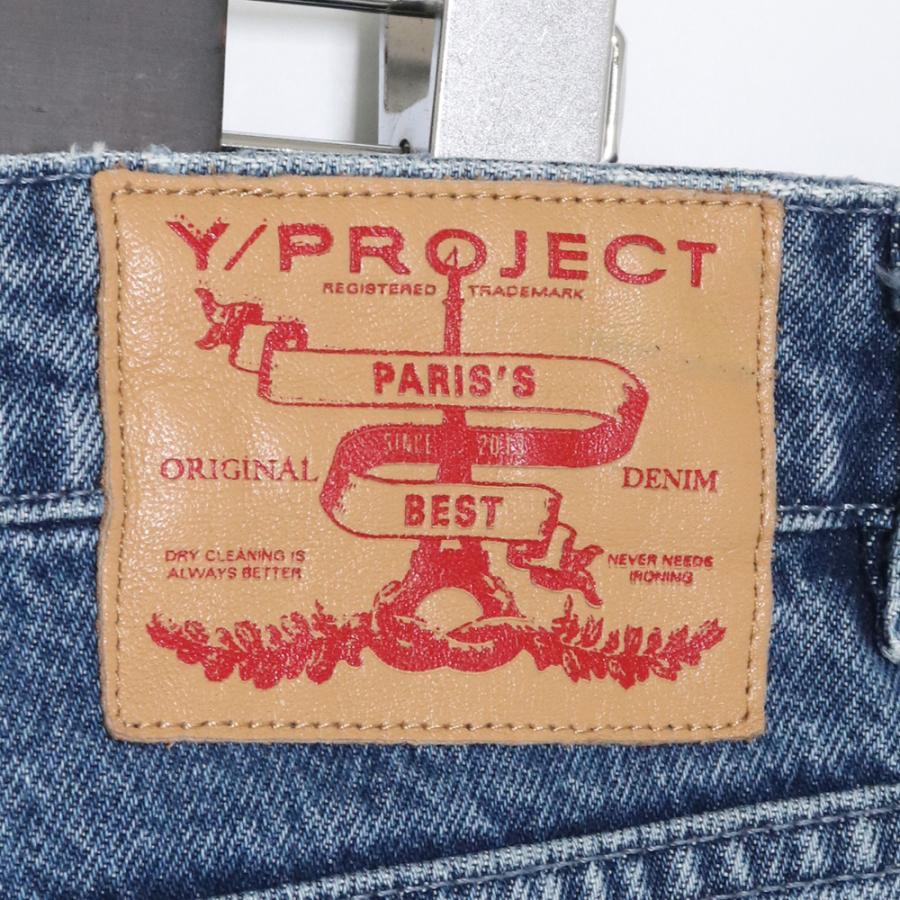 Y/PROJECT レイヤードデニムパンツ インディゴ S ワイ Y/PROJECT レイヤードデニムパンツ インディゴ S ワイ