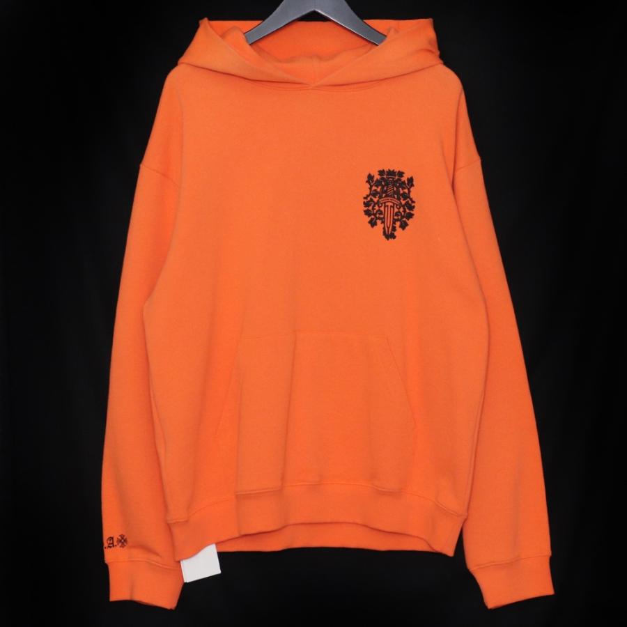 クロムハーツフーディーオレンジXLサイズ