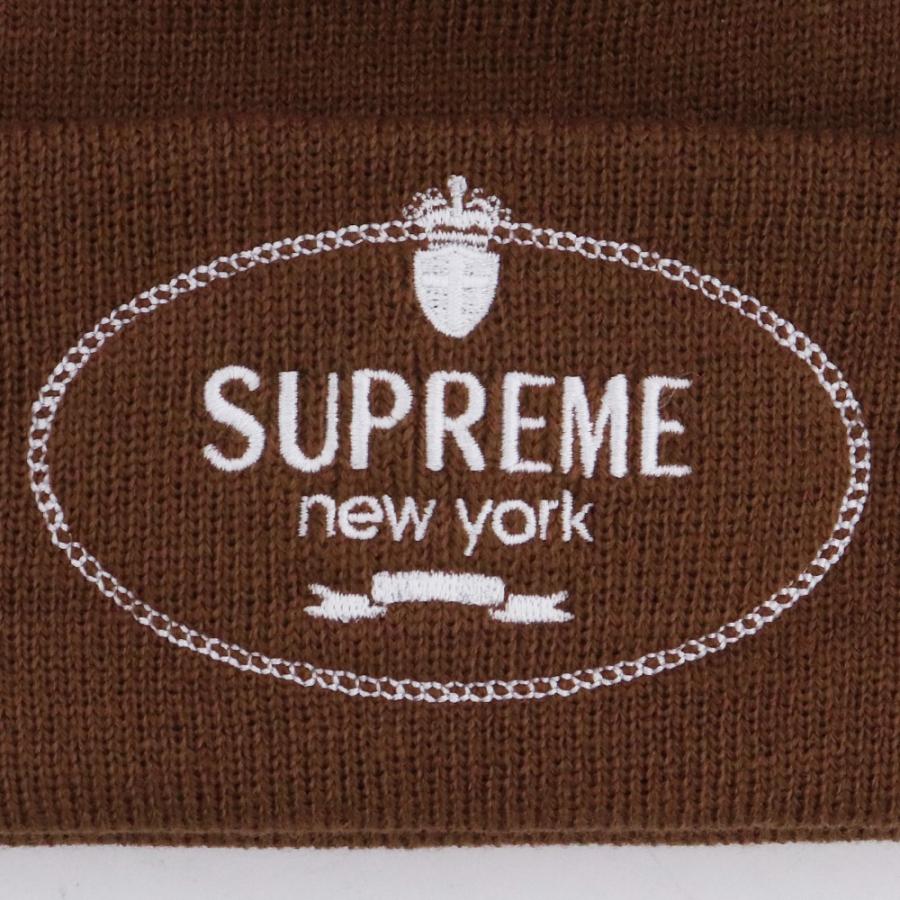 SUPREME Crest Beanie ブラウン シュプリーム クレスト ビーニー