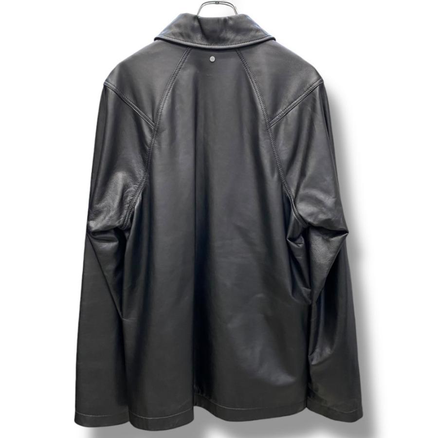 OMAR AFRIDI 23SS スタッズ レザージャケット サイズ46 ブラック