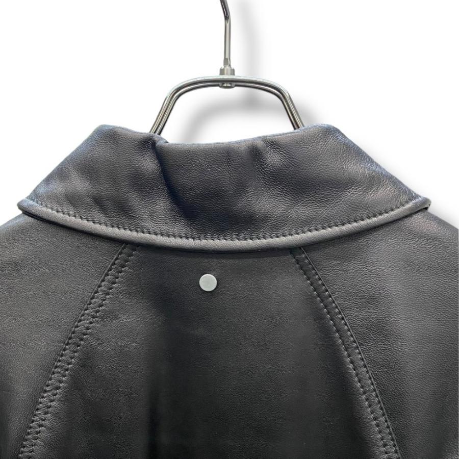 OMAR AFRIDI 23SS スタッズ レザージャケット サイズ46 ブラック