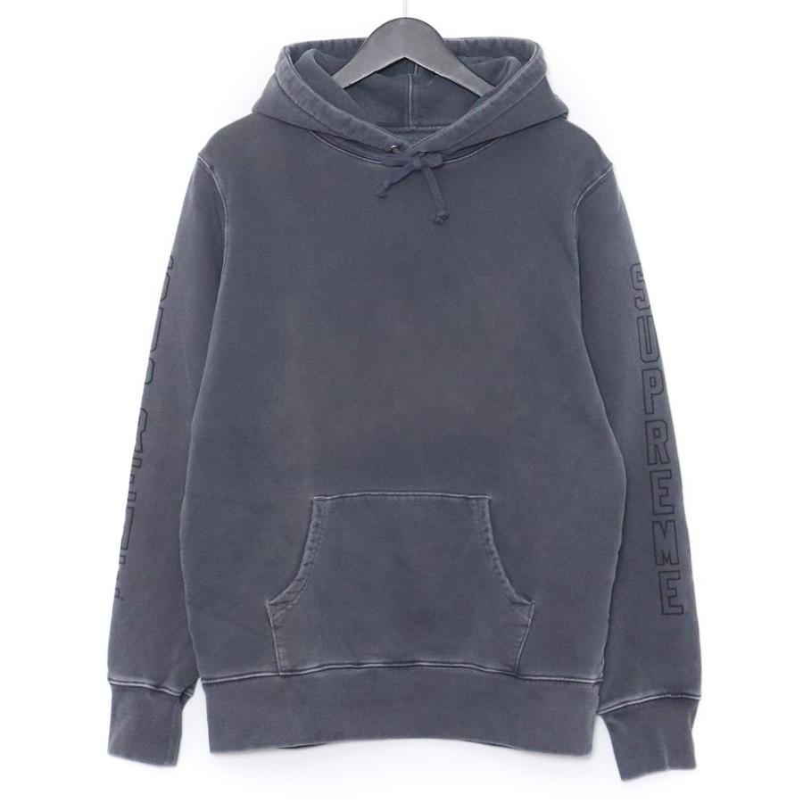 SUPREME Overdyed Hooded Sweatshirt Sサイズ グレー シュプリーム 