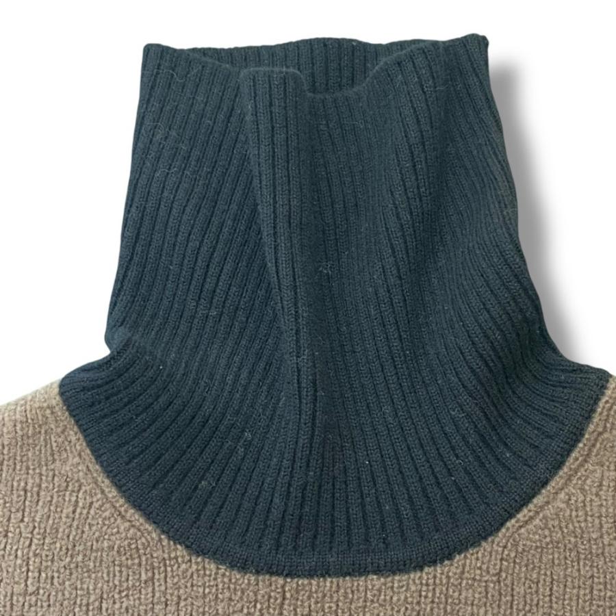 CULLNI 22AW Asymmetrical Fringe Turtleneck Knit サイズ1 マルチ