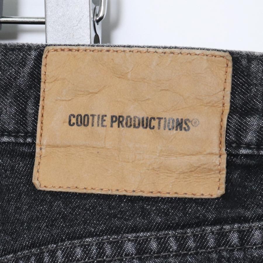 COOTIE ワイドデニムパンツ XLサイズ ブラック クーティ wide denim pants｜graiz｜05