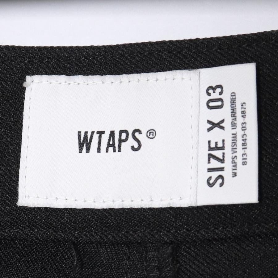 WTAPS CREASE DL TROUSERS POLY. TWILL サイズ03 ブラック WTAPS CREASE DL TROUSERS POLY. TWILL サイズ03 ブラック