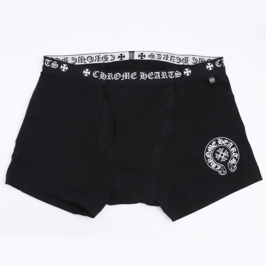 未使用 CHROME HEARTS ショートボクサーパンツ Lサイズ ブラック 