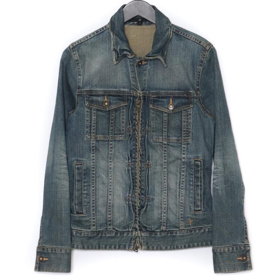 NO ID. USED加工顔料汚しストレッチGジャン サイズ1 インディゴ 816218  