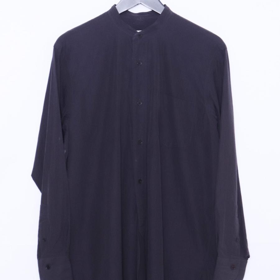 COMOLI バンドカラー 長袖シャツ サイズ不明 ネイビー R01-02002