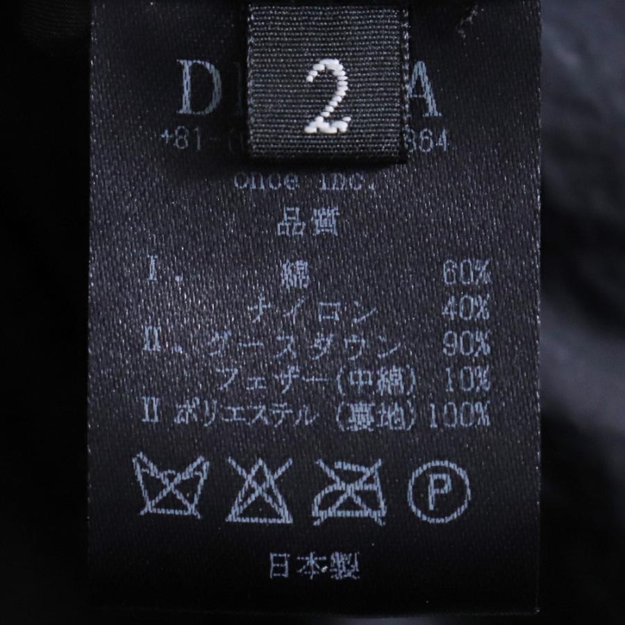 DEVOA Down Jacket Shrink cotton nylon サイズ2 ブラック DKJ-CNFD 