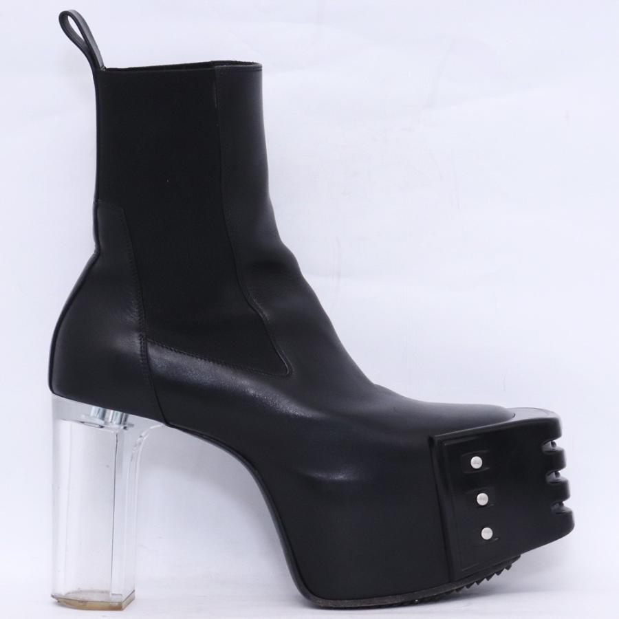 RICK OWENS Grilled Kiss Boots サイズ42 ブラック クリア RU02D6825