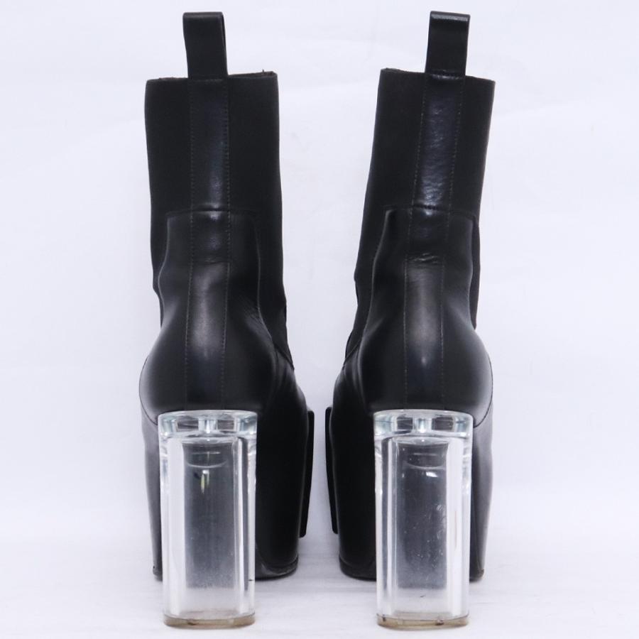 RICK OWENS Grilled Kiss Boots サイズ42 ブラック クリア RU02D6825