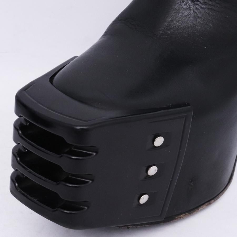 RICK OWENS Grilled Kiss Boots サイズ42 ブラック クリア RU02D6825