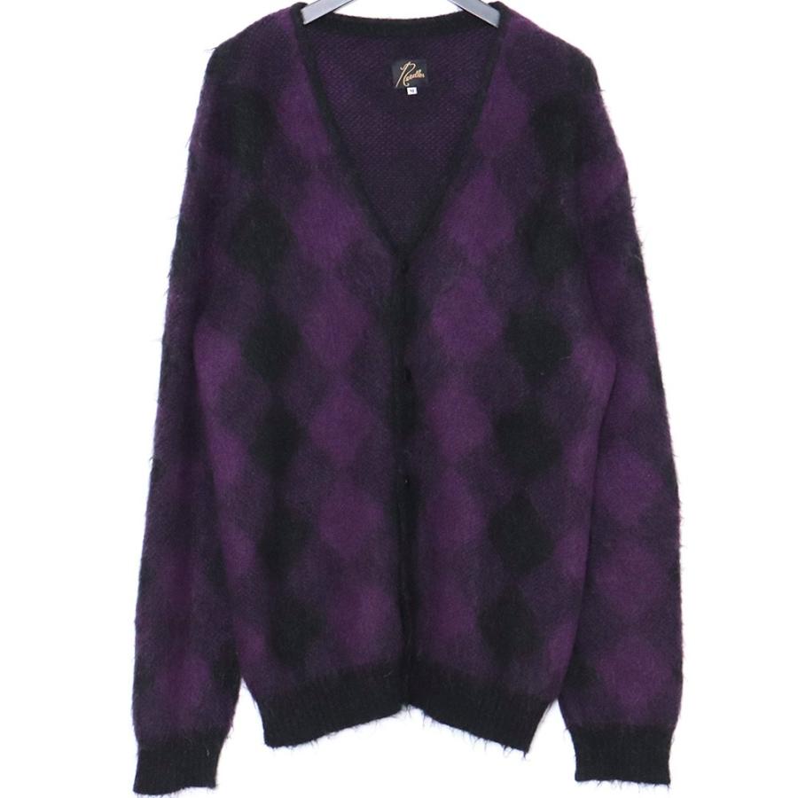 Needles ダイヤモンドパターン カーディガン NEEDLES 21AW mohair diamond pattern cardigan モヘア ダイヤモンド柄