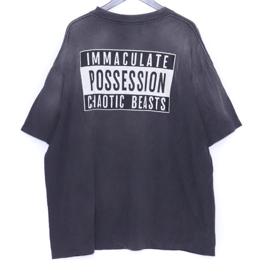 未使用 SAINT MICHAEL CP_SS TEE SMILE BLACK XXLサイズ ブラック SM