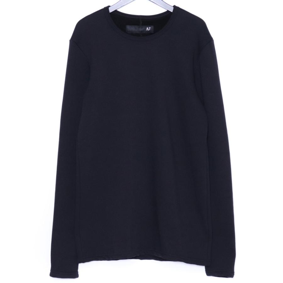 A.F ARTEFACT ボンバーヒート 長袖 カットソー プルオーバー A.F ARTEFACT BOMBER HEAT SOLID LS TOPS サイズ2 ブラック ag-12110-2