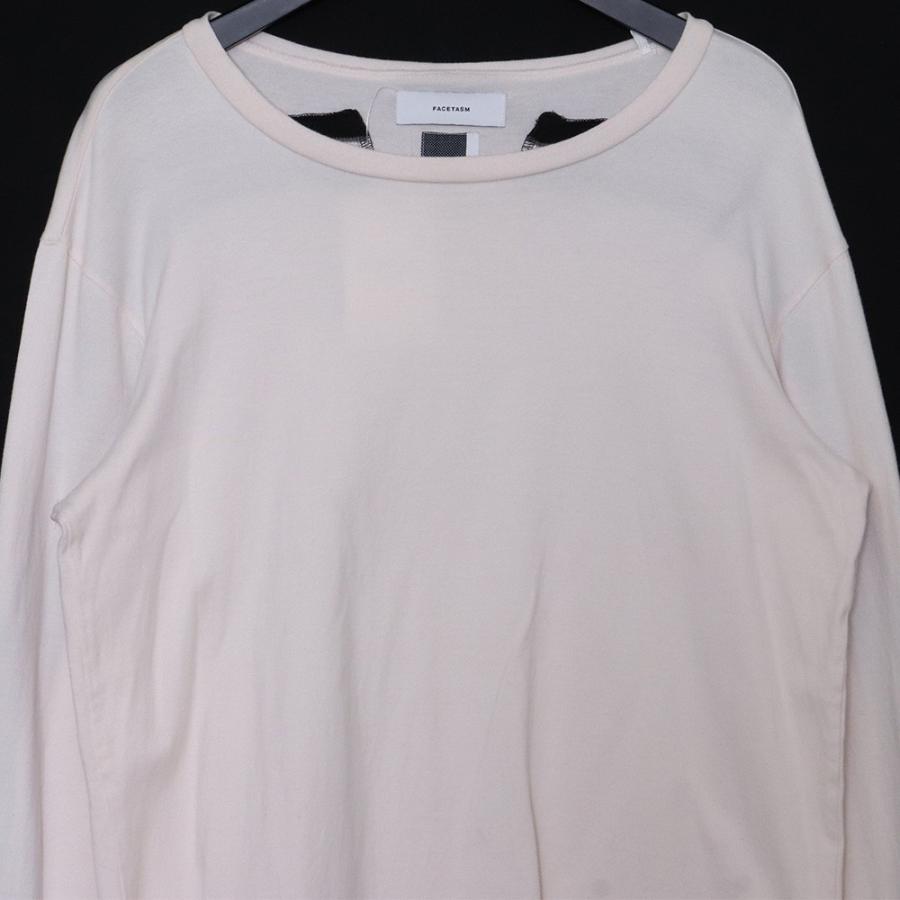 FACETASM RIB LONG TEE サイズ4 ホワイト CHG-TEE-U11 ファセッタズム 