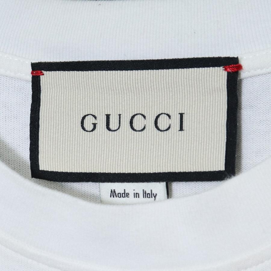 GUCCI GGアップルプリントTシャツ Mサイズ ホワイト 580762 GUCCI GGアップルプリントTシャツ Mサイズ ホワイト 580762