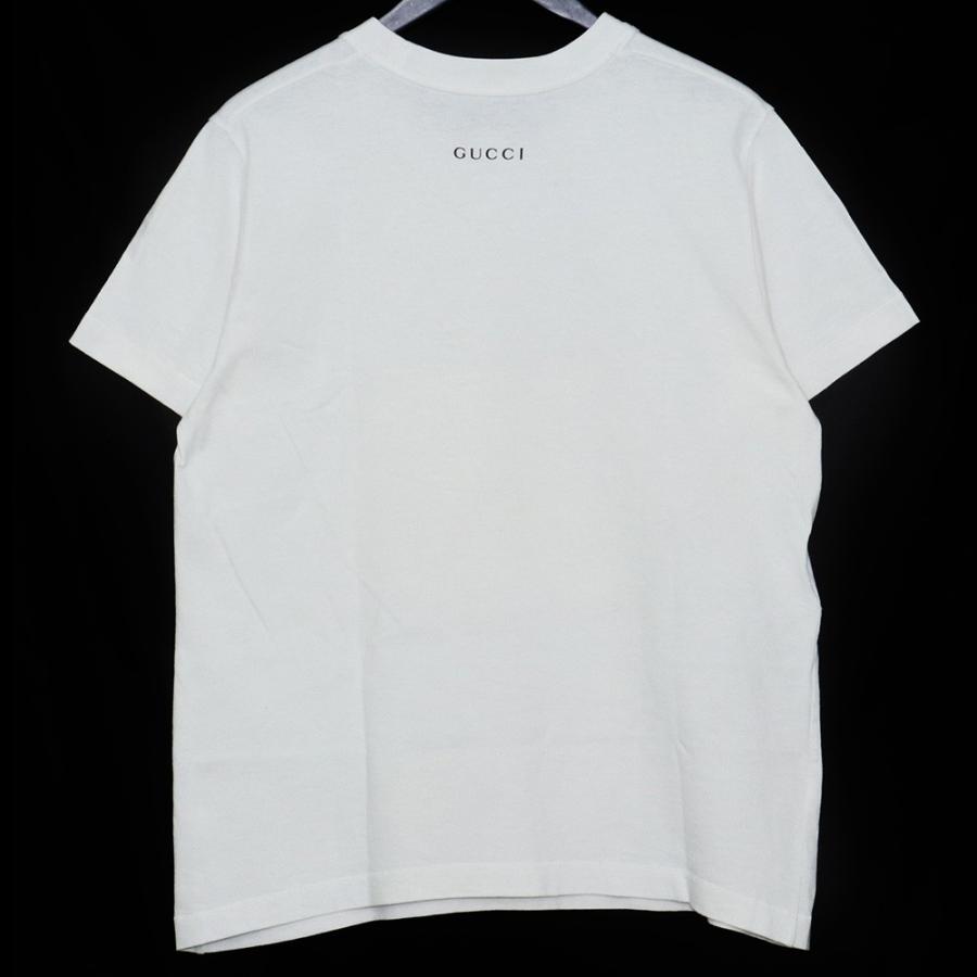 GUCCI GGアップルプリントTシャツ Mサイズ ホワイト 580762 GUCCI GGアップルプリントTシャツ Mサイズ ホワイト 580762