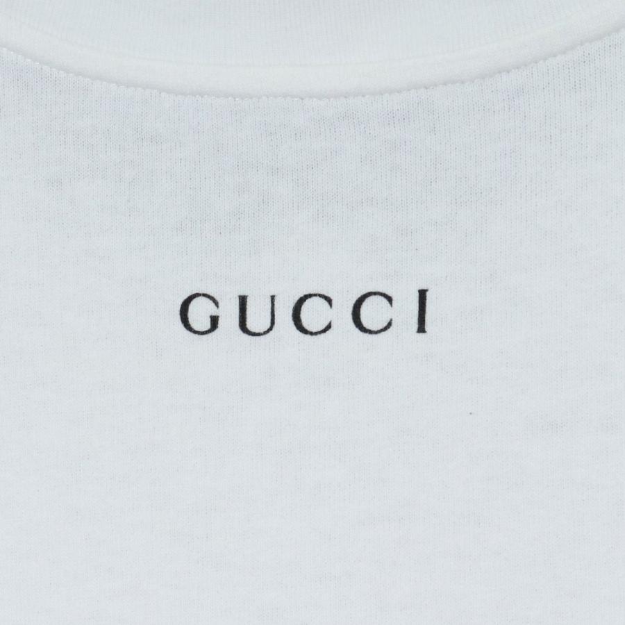GUCCI GGアップルプリントTシャツ Mサイズ ホワイト 580762 GUCCI GGアップルプリントTシャツ Mサイズ ホワイト 580762