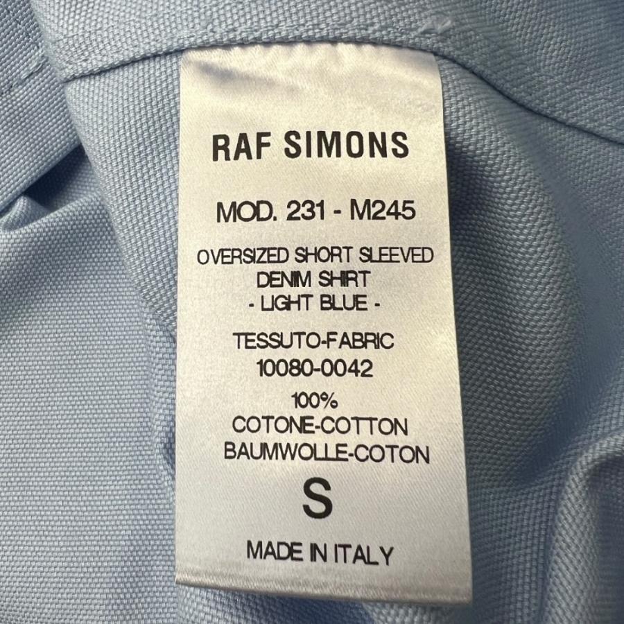 RAF SIMONS 23SS Oversized S/S Denim Shirts 半袖シャツ S RAF SIMONS 23SS Oversized S/S Denim Shirts 半袖シャツ S