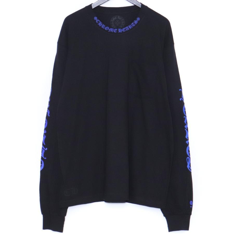 未使用 CHROME HEARTS 1988 ロングスリーブネックロゴTシャツ Lサイズ