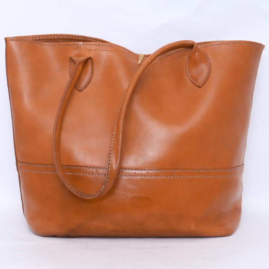 TARO WASHIMI レザートートバッグ コンチョ付き ブラウン ワシミタロウ 鷲見太郎 tote bag バック 鞄 カバン_1