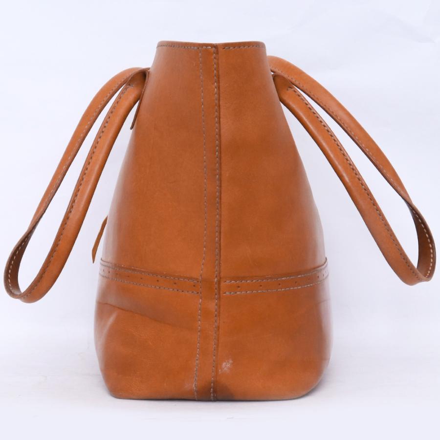 TARO WASHIMI レザートートバッグ コンチョ付き ブラウン ワシミタロウ 鷲見太郎 tote bag バック 鞄 カバン_2