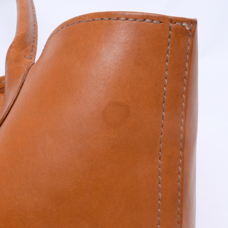 TARO WASHIMI レザートートバッグ コンチョ付き ブラウン ワシミタロウ 鷲見太郎 tote bag バック 鞄 カバン_8