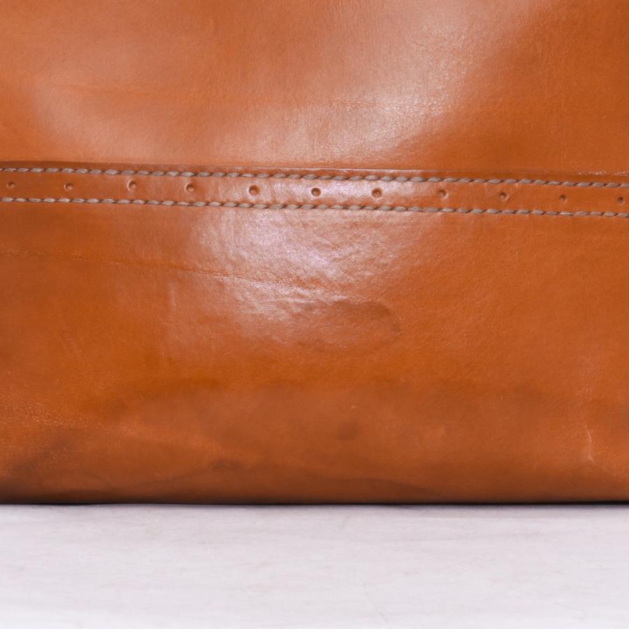 TARO WASHIMI レザートートバッグ コンチョ付き ブラウン ワシミタロウ 鷲見太郎 tote bag バック 鞄 カバン_9